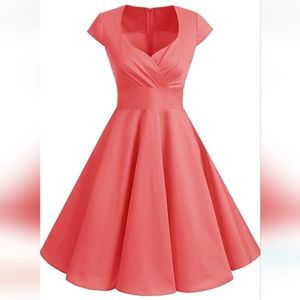 Bbonlinedress Dress, Large, Coral